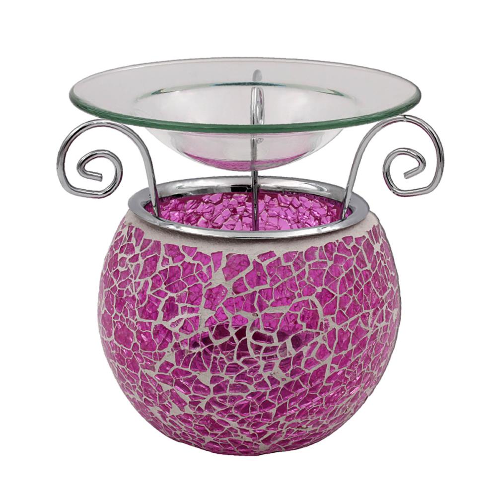 Desire Pink Crackle Mosaic Wax Melt Warmer £6.59
